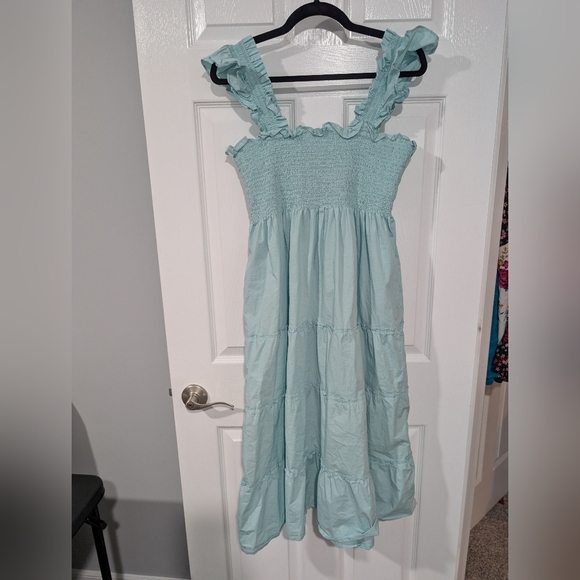 Hill House Ellie Nap Dress in Bay Blue Midi Dress in Size XL - Picture 7 of 9